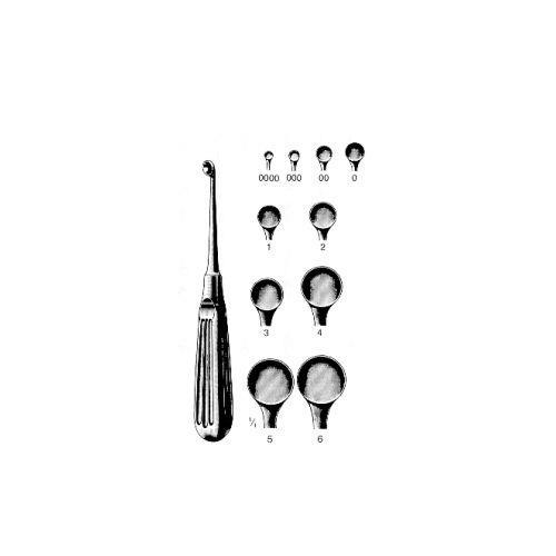 VEHU-MEDICAL Scharfer Löffel Bruns Fig.1