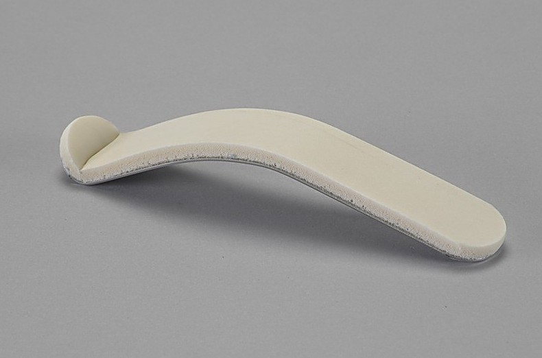 Fingerschiene gebogen 15cm Alu, mit PU-Schaumstoff gepolstert
