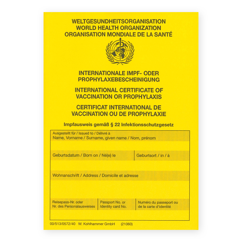 Internationaler Impfausweis Internationaler Impfausweis