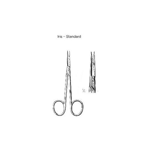 Chirurgische Schere Iris Standard 11,5cm gerade sp/sp Linkshänder