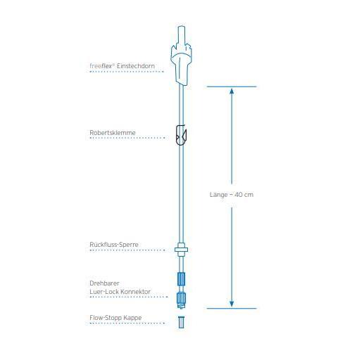 Fresenius Kabi AG Secondary Line SL 00 FX 45cm PK 60 Infusionsbesteck