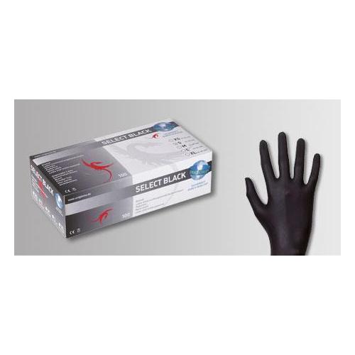 UNIGLOVE Unigloves Select Black USH Latex AP 100 Gr.L schwarz, puderfrei