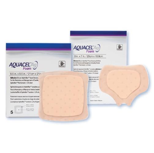 Aquacel AG Foam adhäsiv 8x8cm AP 10