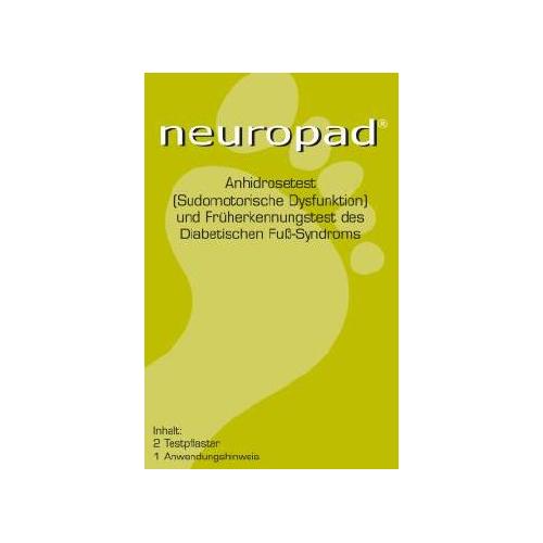 NEUROPAD / TRIGOCARE INTERNATI Neuropad Früherkennungspflaster PK 2 Stck Test f. Diabet. Fußsyndrom