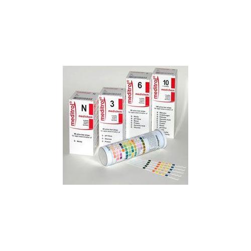 MEDICHEM Meditrol 10 + Leuko Urinteststr. AP 100 Nitrit, pH,Leuko,Urobil.etc