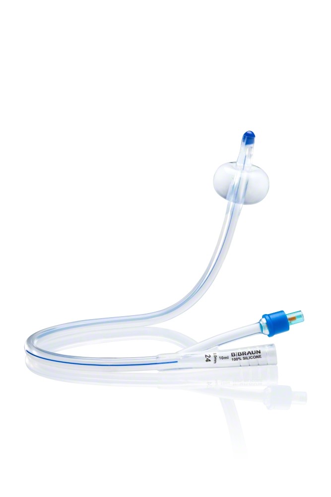 B. Braun Melsungen AG Urimed Cath Silikon-Dauerkatheter CH18 PK 10 mit Nelatonspitze
