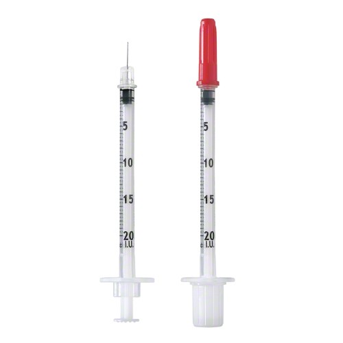 Omnican 20 0,5ml m. Kanüle einz. verpackt PK 100 0,30x8mm f. 20 I.U.