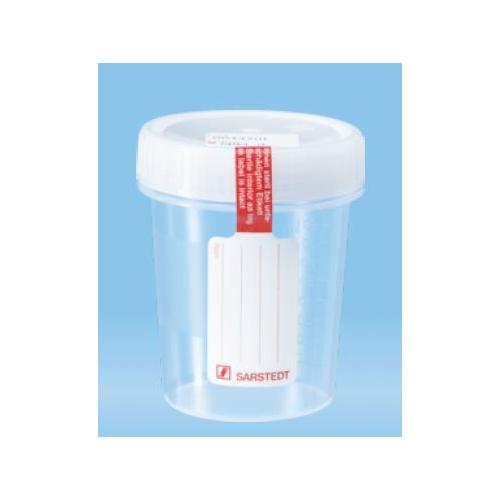 Sarstedt AG & Co. KG Schraubbecher 100ml, PP AP 200 steril, m.Graduierung u. Etikett