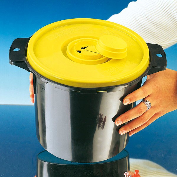 Servobox Typ Extragroß 20ltr. Deckel gelb, Eimer schwarz
