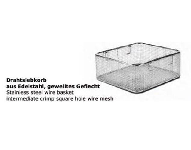 VEHU-MEDICAL Siebkorb aus Edelstahl ohne Füße 255x245x70mm