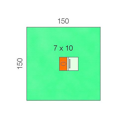 Raucodrape PRO Augentuch 3-lagig, 150x150cm, steril, 16 Stk