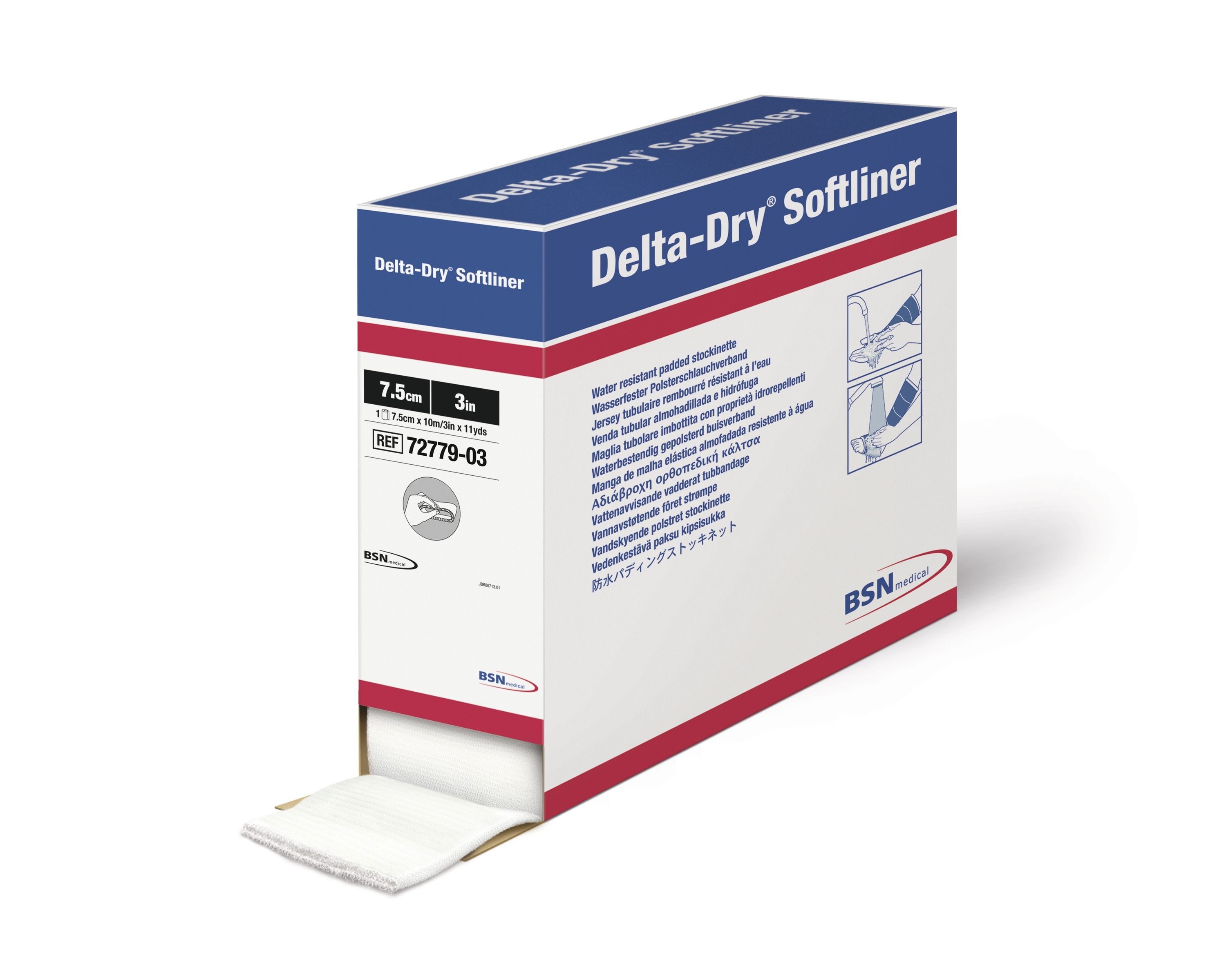 Delta Dry Softliner 5 cm x 10 m synth. Polsterschlauch, wasserfest