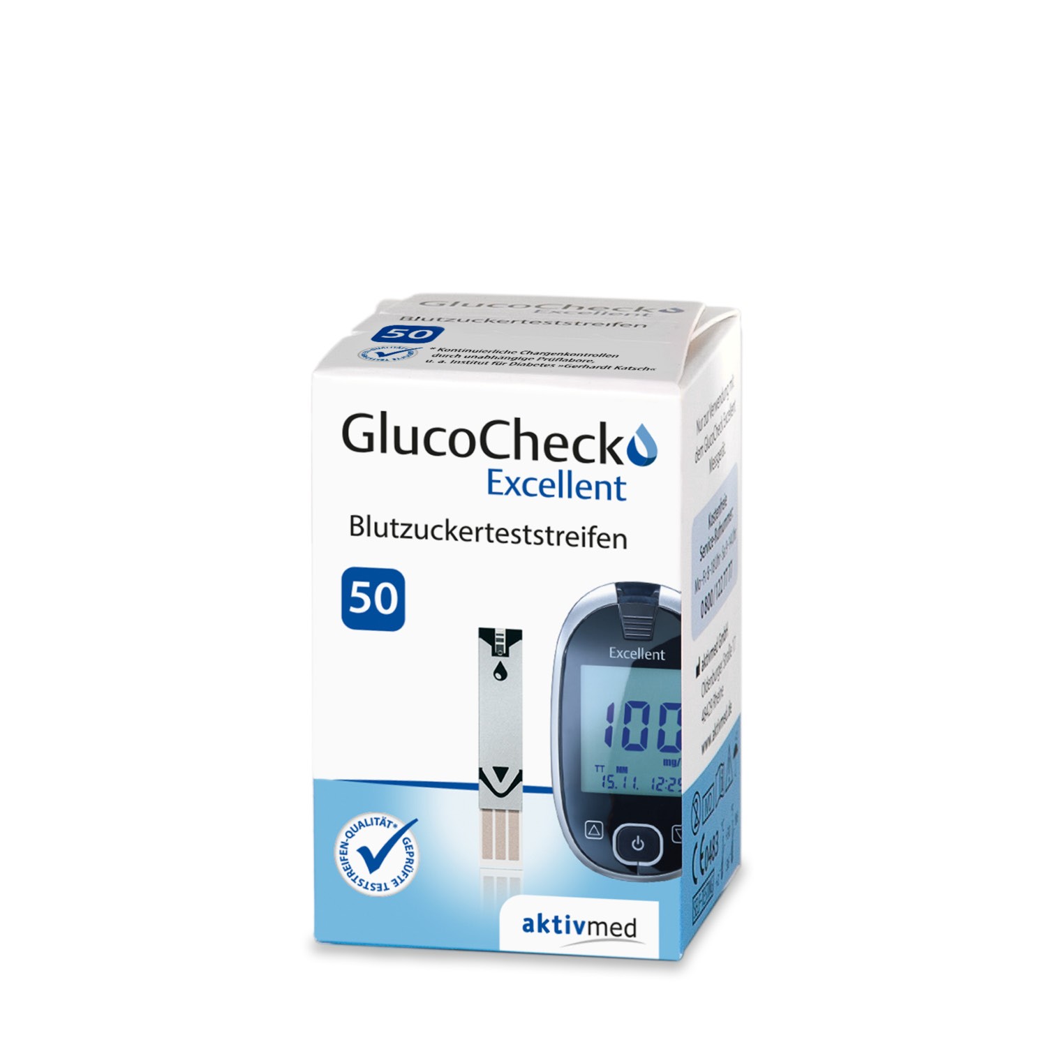 GlucoCheck Excellent Blutzuckerteststr. PK 2x25 Teststreifen