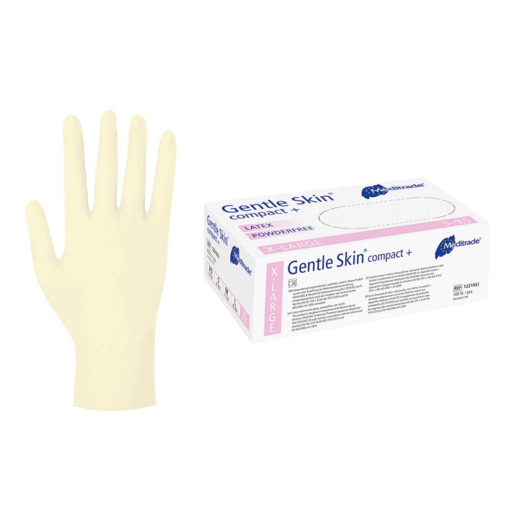 Gentle Skin compact+ Gr. M PK 100 Latex puderfrei
