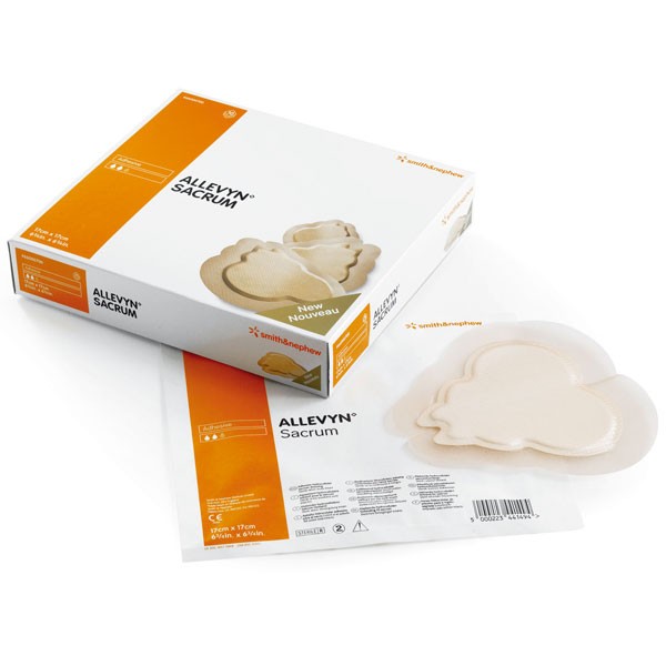 Allevyn Adhesive sacrum 22,5x22,1cm AP 10 kleb. Schaumstoffwundauflage