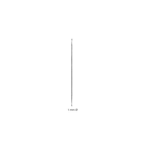 Knopfsonde dünn 14,5cm/1,0mm o. Öhr
