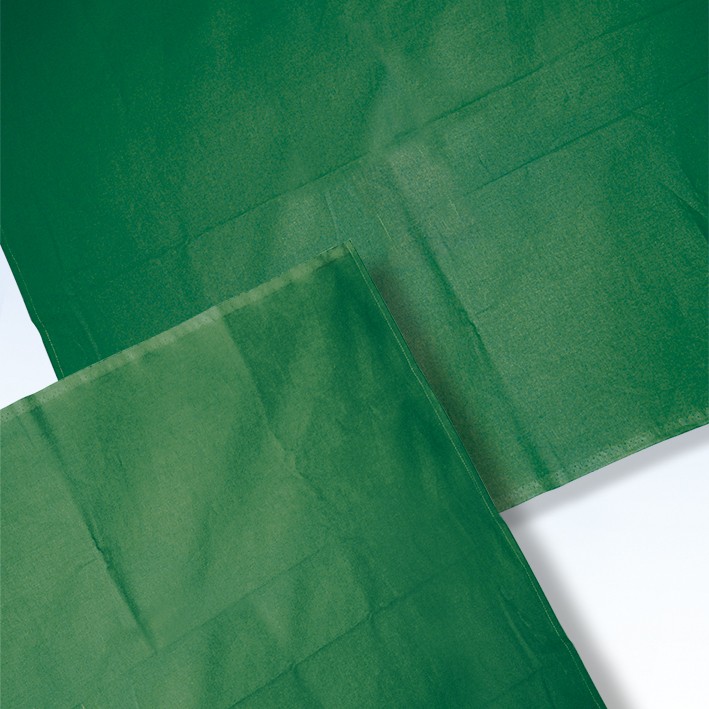 MEGRO OP-Abdecktuch 100x100 cm forstgrün 100% Baumwolle