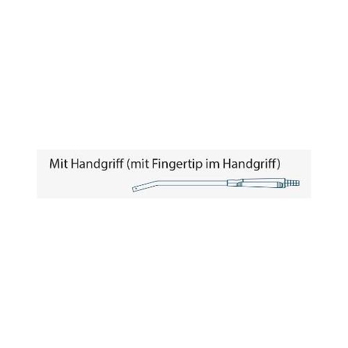 Primed Halberstadt Medizintechnik GmbH Saugansatz Yankauer 8mm abgewinkelt PK 60 mit Fingertip im Handgriff