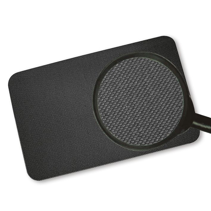 Liegenauflage/Fussmatte 60x40cm schwarz Vinylschaum,Höhe ca. 6mm