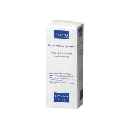 Urgo GmbH Urgo Mullkompressen 7,5 x 7,5cm AP 100 unsteril, 8fach gelegt