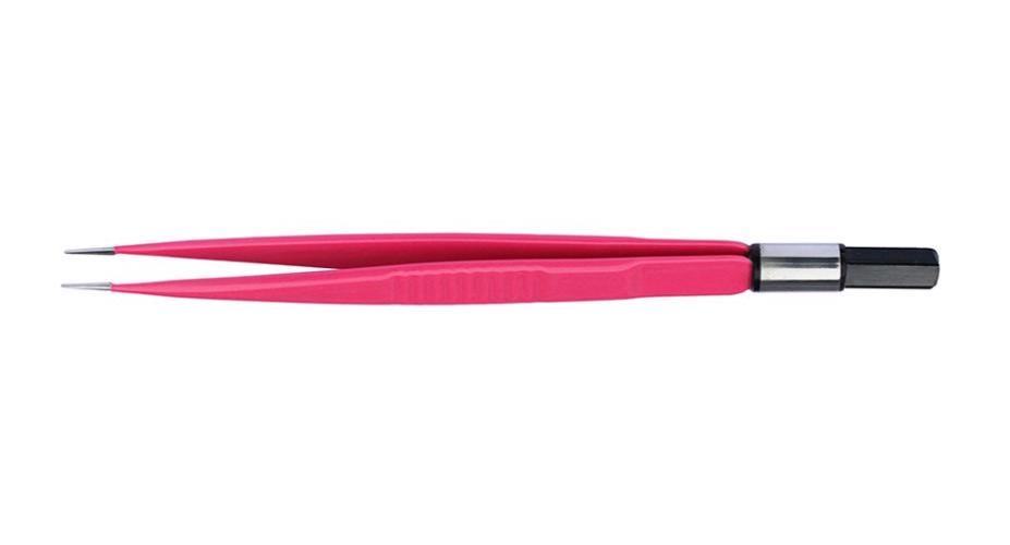 Einmal bipolare Pinzette Anti-Haft PK 20 15,5cm gerade Spitze 1mm