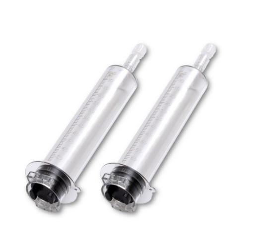 Druck Spritzenkolben-Set 2x65ml PK 50 12 Stunden Version für MR