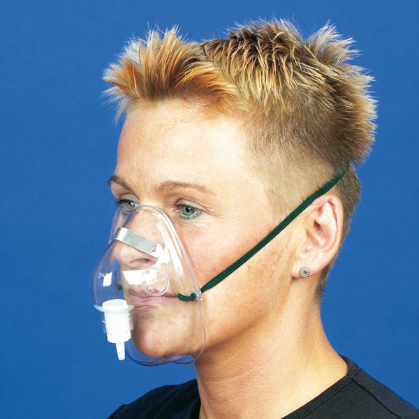 Sauerstoffmaske DCT für Erwachsene mit Ohrbändern+Clip,ohne V.-Schlauch