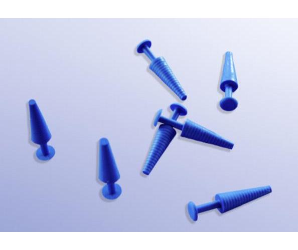 P.J. DAHLHAUSEN & CO. GMBH Katheterstopfen mit Handgriff blau PK 100, steril, 55mm