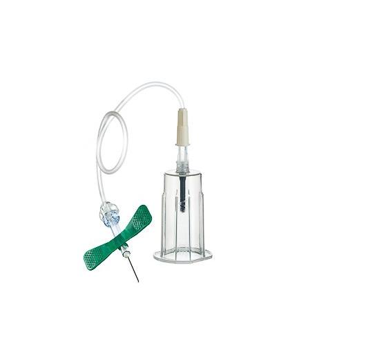 Vacuette Sicherheitsblutentnahmeset 21G PK 35 + Halter,grün, steril 19cm Schlauch