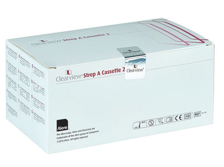 Clearview Strep-A Testkassetten AP 25 Schnellnachweis A-Strepptok.