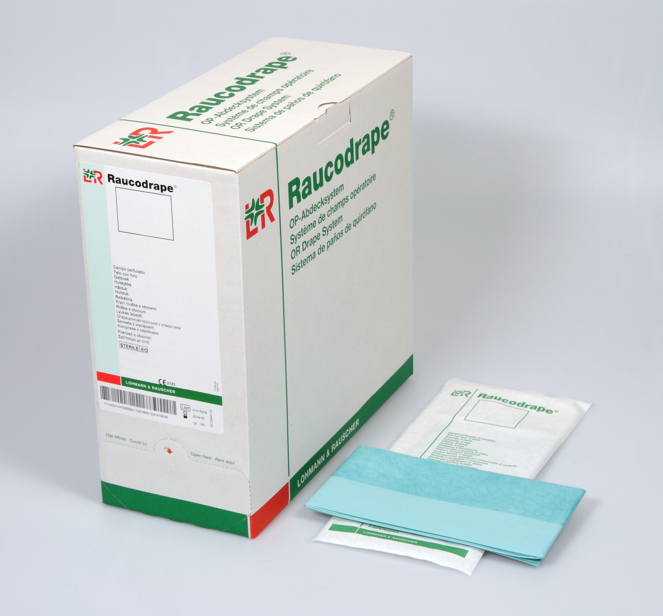Raucodrape PRO Schlitztuch 2-lagig Plus,225x280cm,Schlitz 10x100cm,