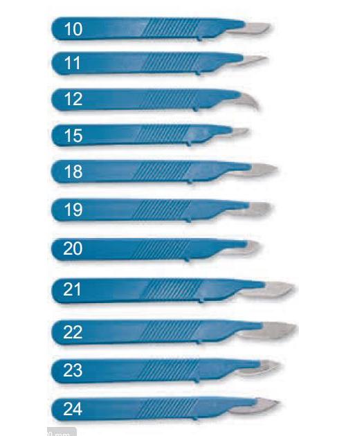 MEGRO Ratiomed Einmal-Skalpelle Fig10 AP 10 steril, Edelstahl