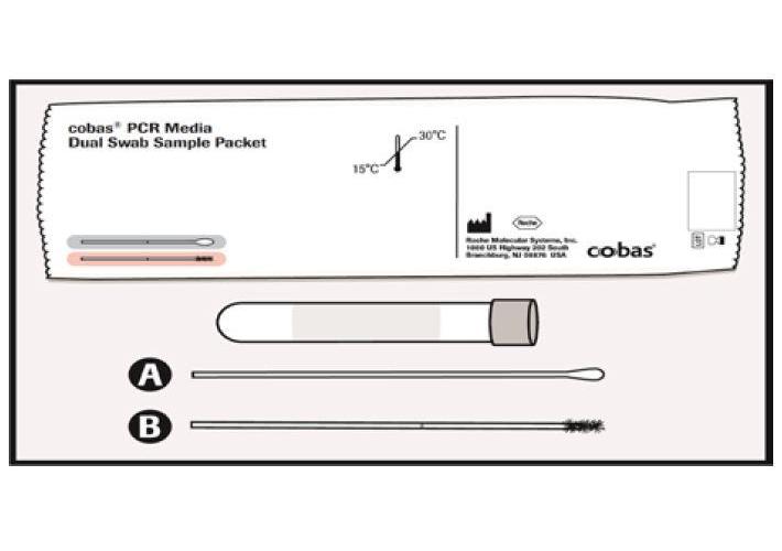 BOEHRINGER INGELHEIM PHARMA GM Cobas PCR Media Dual Swab Kit PK 100 Mediumröhrchen mit je 2 Tupfern