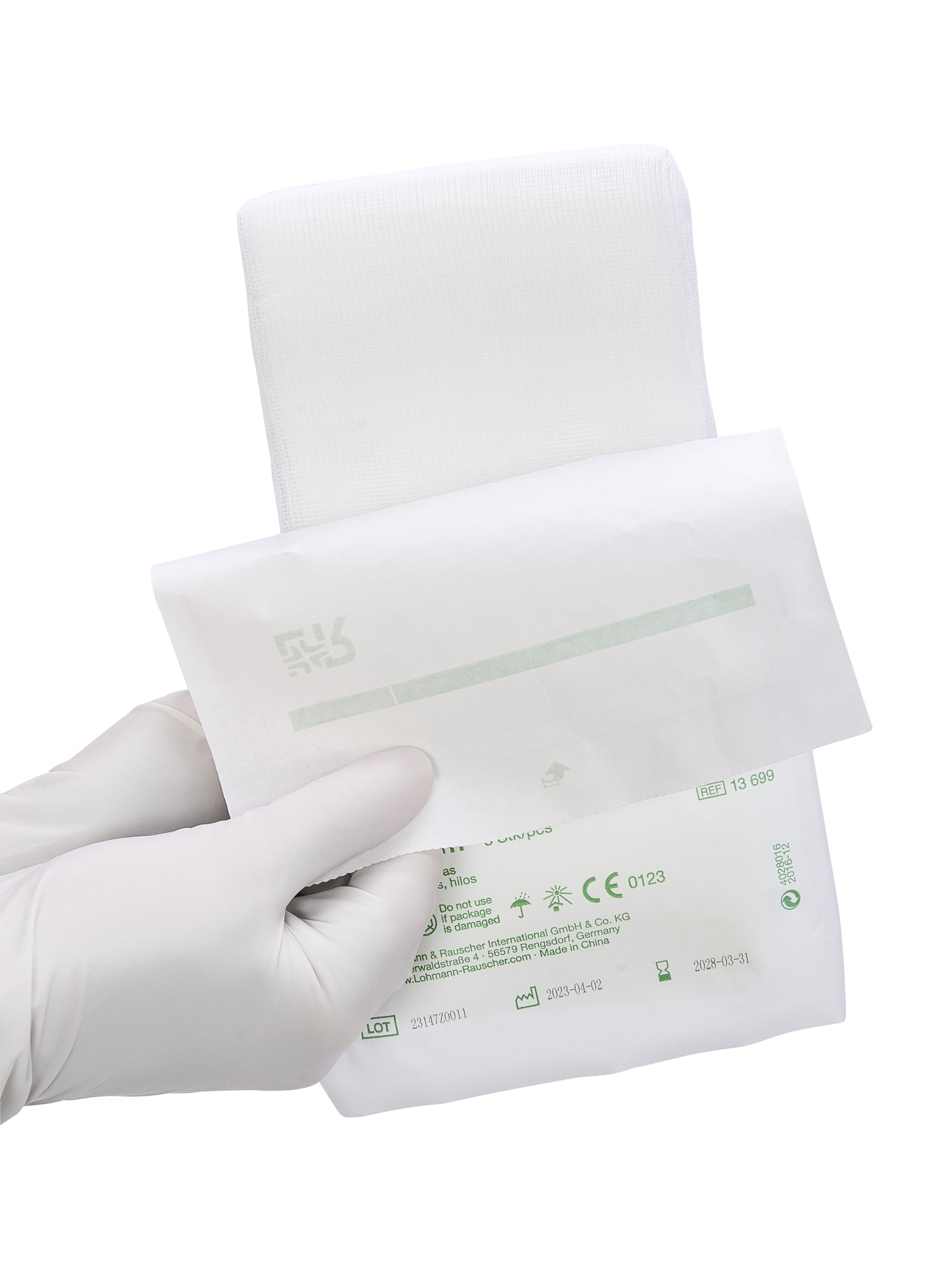 Gazin Mullkompresse steril, 10x20cm, 12f, 17fdg, 20x5 Stk