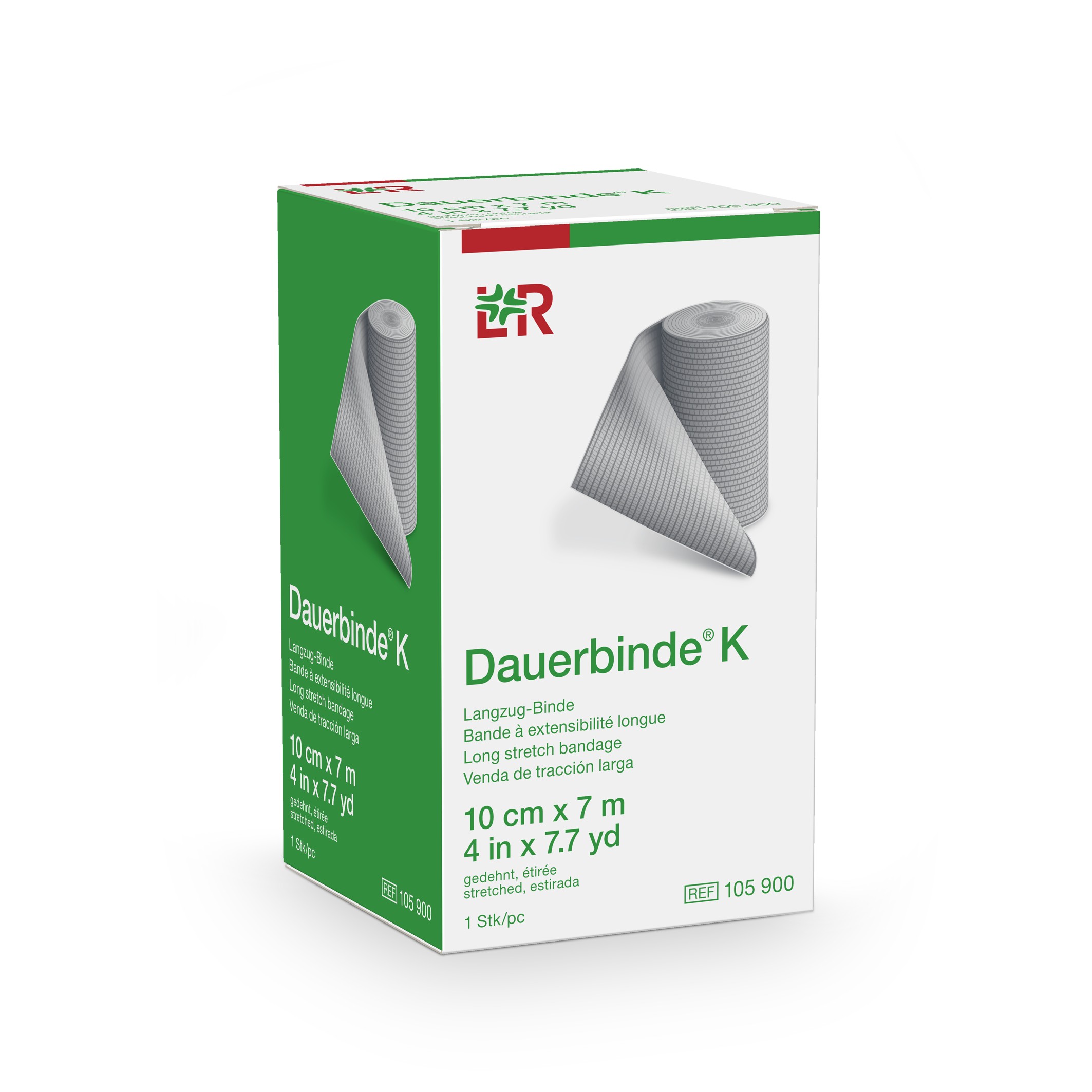 DAUERBINDE K Langzugbinde 12cmx7m, einzeln verpackt