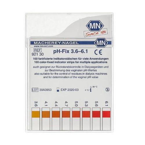 MACHERY-NAGEL pH-Fix Indikatorstäbchen AP 100 pH 3,6-6,1