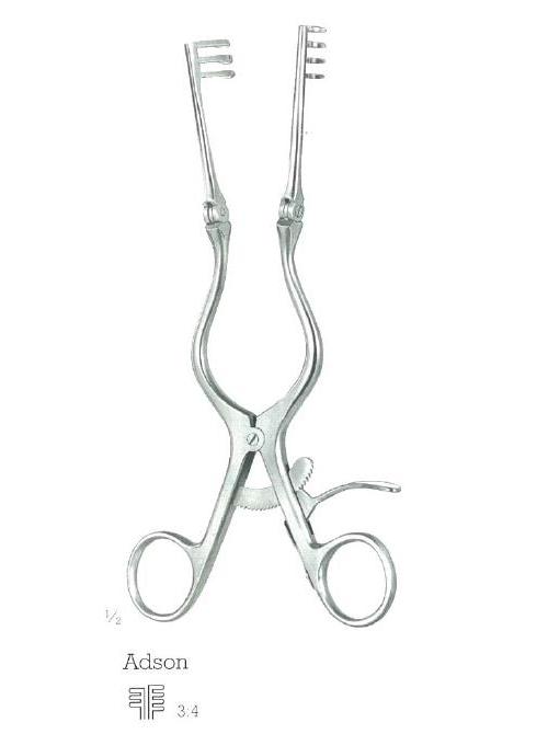 VEHU-MEDICAL Wundspreizer Adson stumpf 20,0cm mit Gelenk, 3x4 Zähne