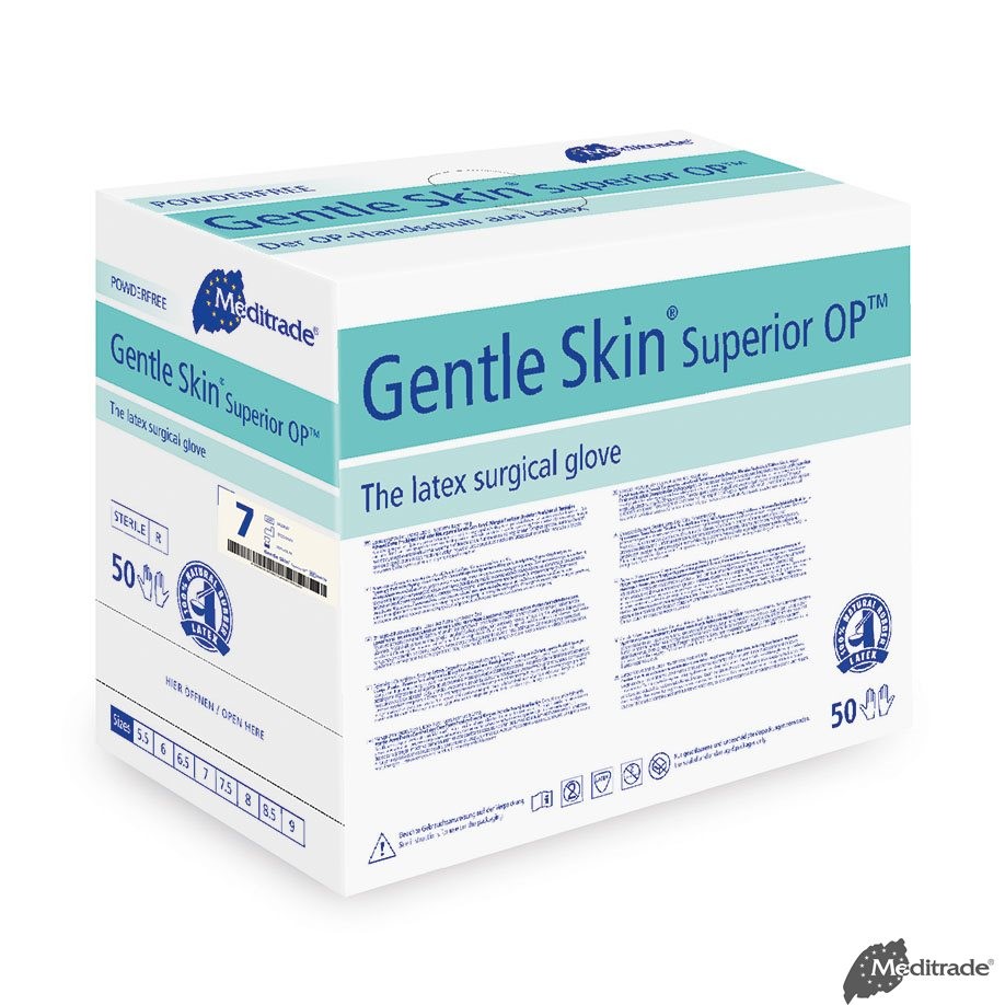 Meditrade GmbH Gentle Skin Superior OP Gr. 7 PK 50 steril Latex puderfrei