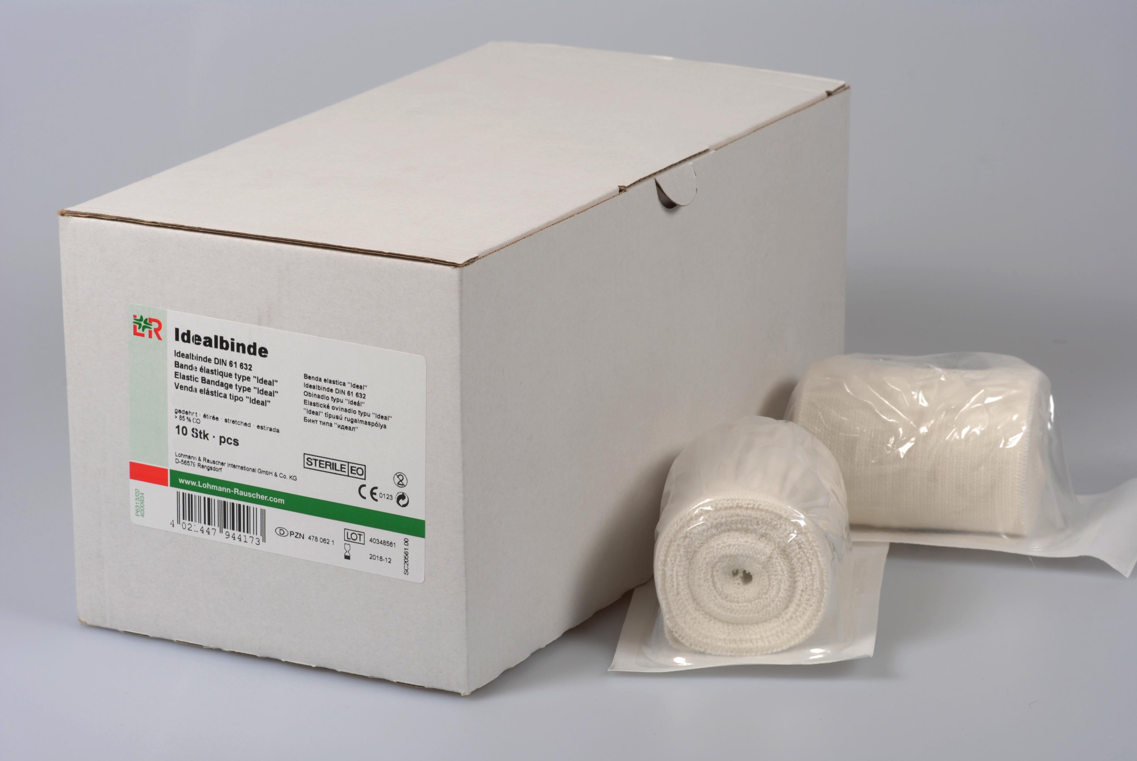 Idealbinde DIN 12cmx5m, einzeln verpackt,10 Stk.,steril