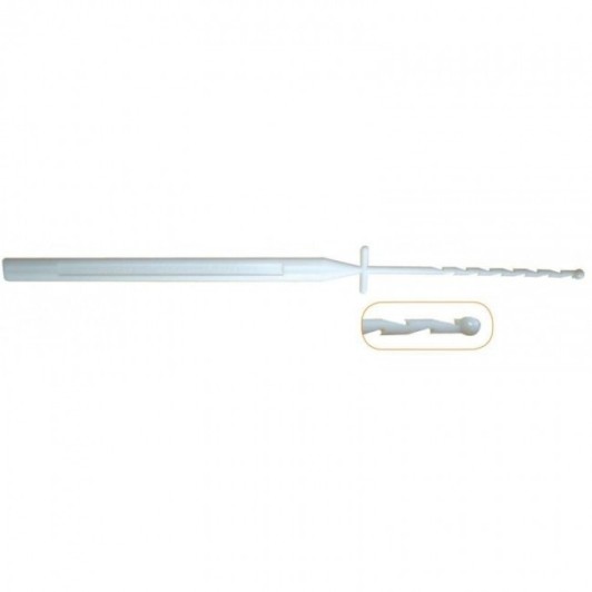 PRINCE MEDICAL IUD Hakensonde 25cm blau aus Kunststoff PK 10 steril, Einweg-Hakensonde