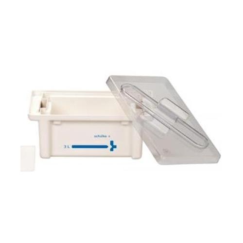 SCHÜLKE & MAYR GMBH Instrumentenwanne 3L Set komplett Sieb, Deckel transparent