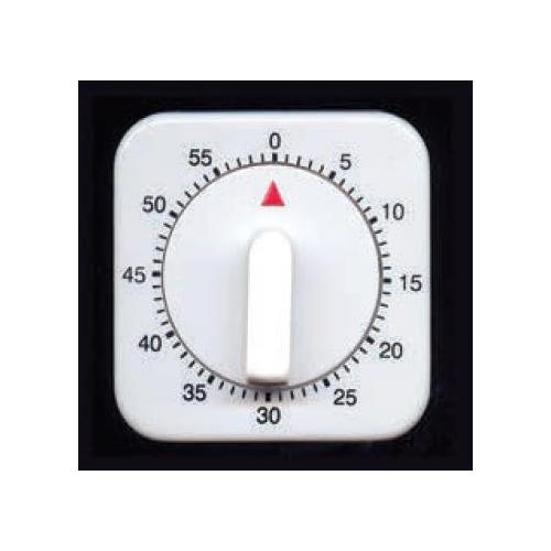 MEGRO Laborwecker 60 Min quadratisches Gehäuse