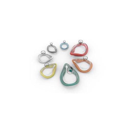 INTERSURGICAL (EXTRUDAN SURG.) ClearLite Anästhesie-Maske Gr. 4 PK 35 Erwachsene, grün, ohne Hakenring
