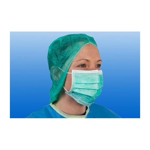 NOBA VERBANDMITTEL DANZ Noba-OP-Maske AP 50 grün mit elastischen Schlaufen