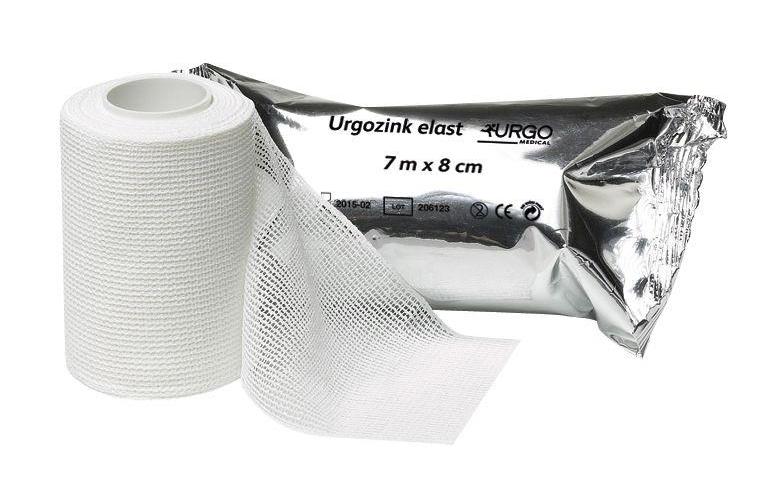 Urgozink elast 5m x 10cm AP 10, längs dehnb. Zinkleimbinde