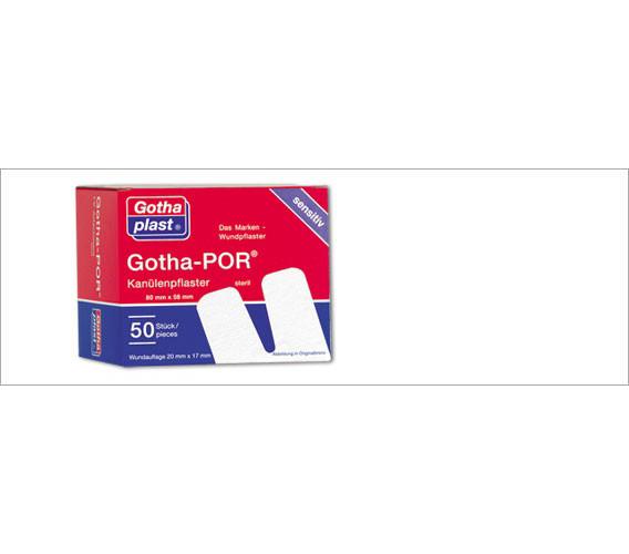 Gotha-Por Kanülenpflaster 80mmx58mm AP 50 steril