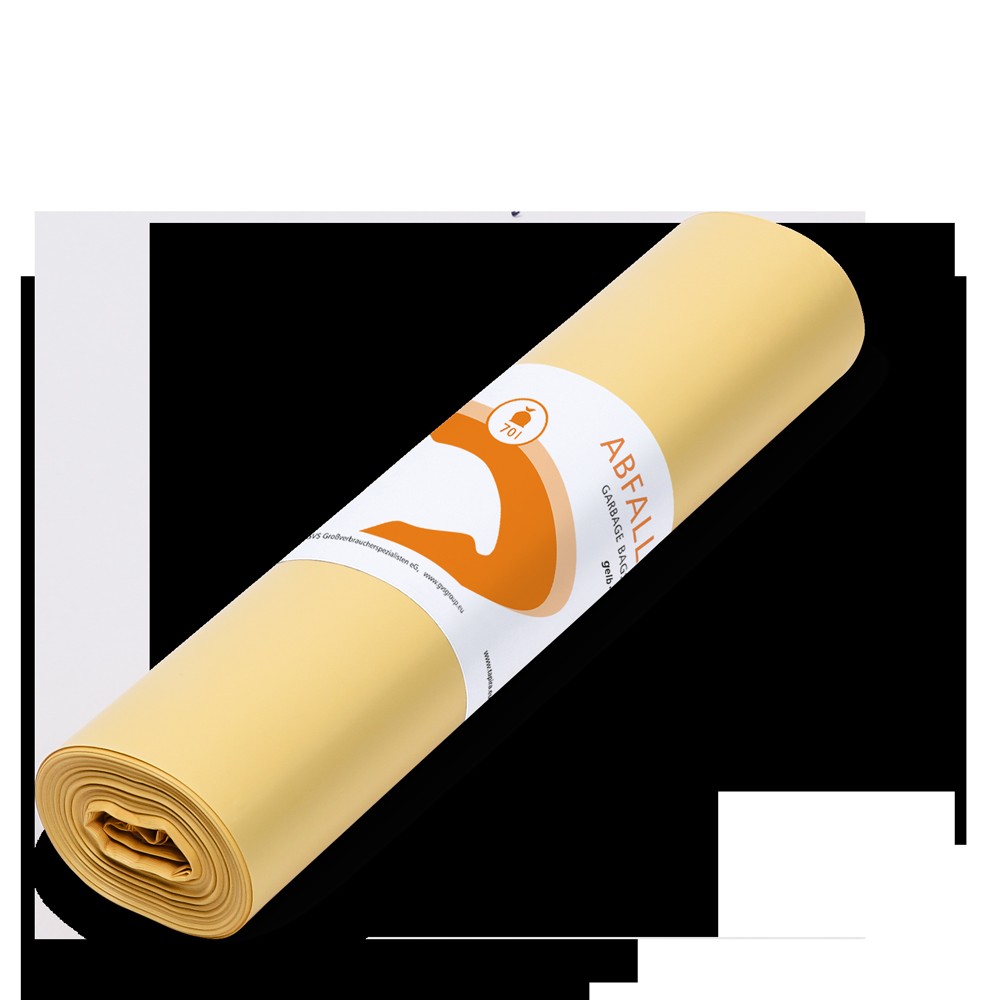 JOHANN A. MEYER Tapira Abfallsack 70L gelb PK 10x25 Rollen 575x1000mmx37mµ