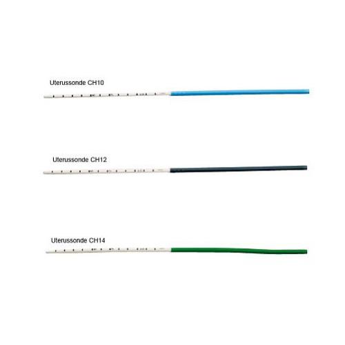 Hysterometer CH10 29cm blau PK 25 steril, Einweg-Uterussonde