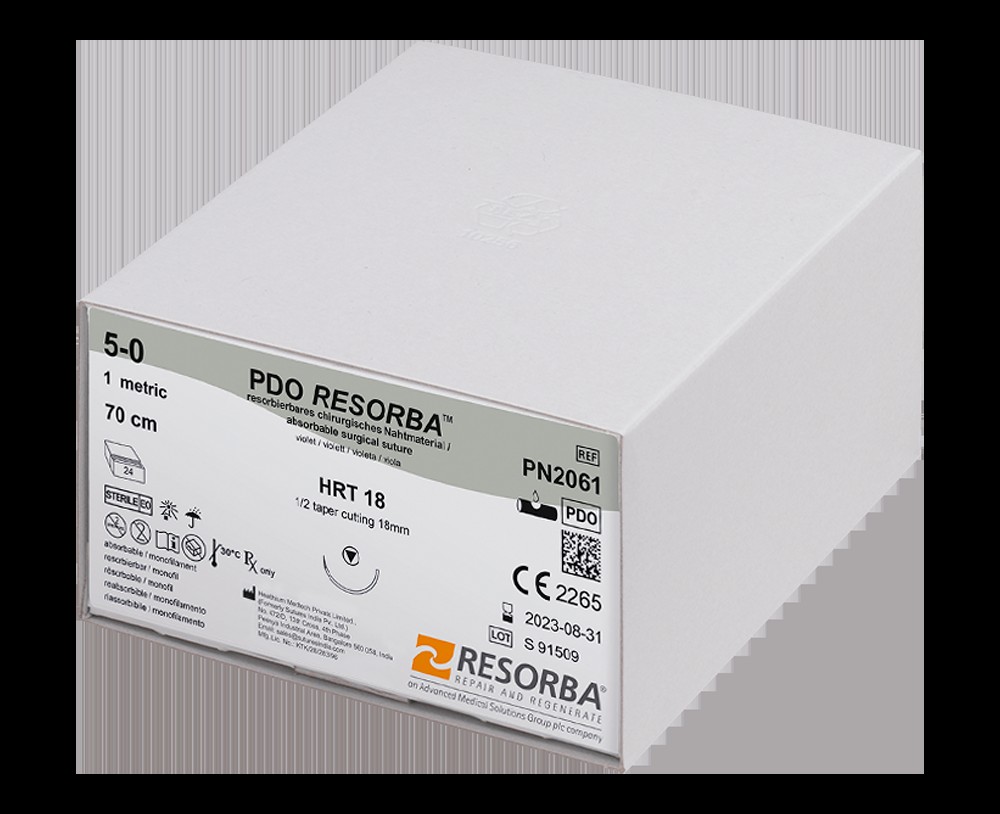 Resorba Medical GmbH PDO Resorba 4/0 violett PN2062 PK 24 HRT 18 70cm