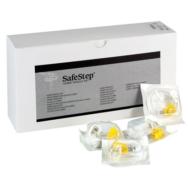 SAFESTEP Huber Sicherheits-Infusionsset PK 25 19Gx12,7mm ohne Zuspr.möglichkeit